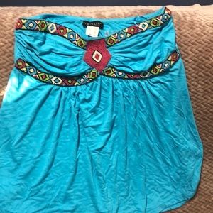 Venus size small strapless top with beading